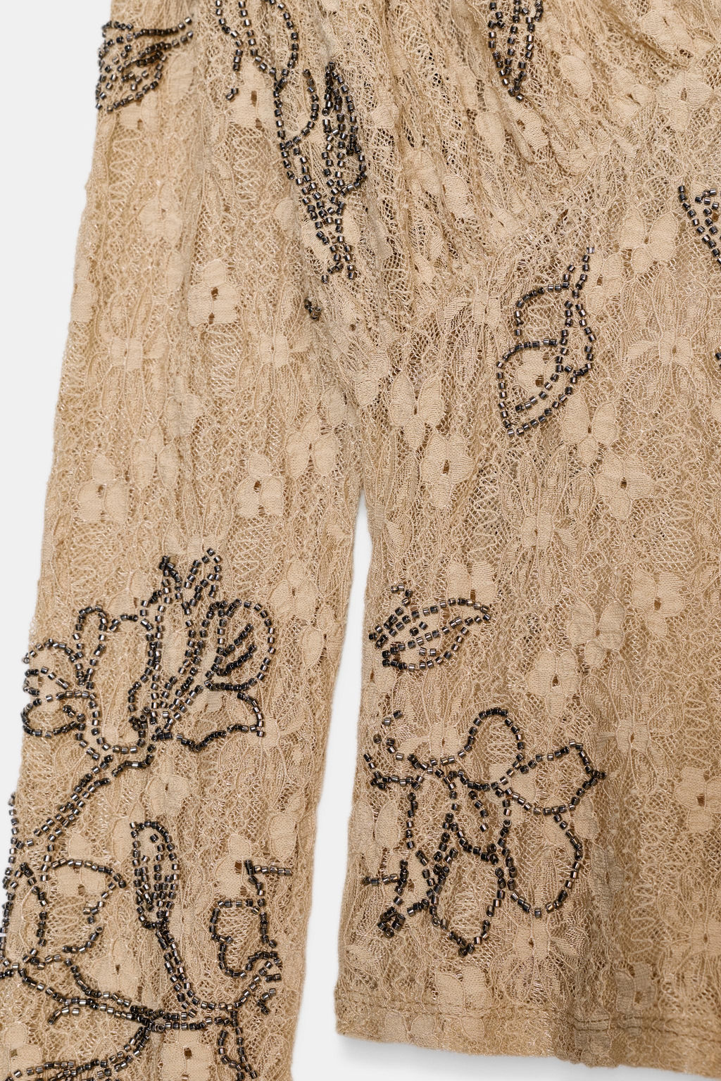 TOP WITH BEADED EMBROIDERY - Zara фото 16