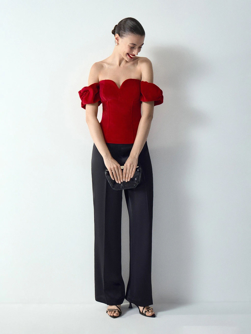 Топ из бархата - Emka фото 2