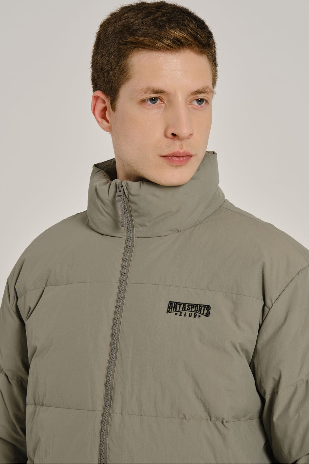 Пуховик короткий Зеленый