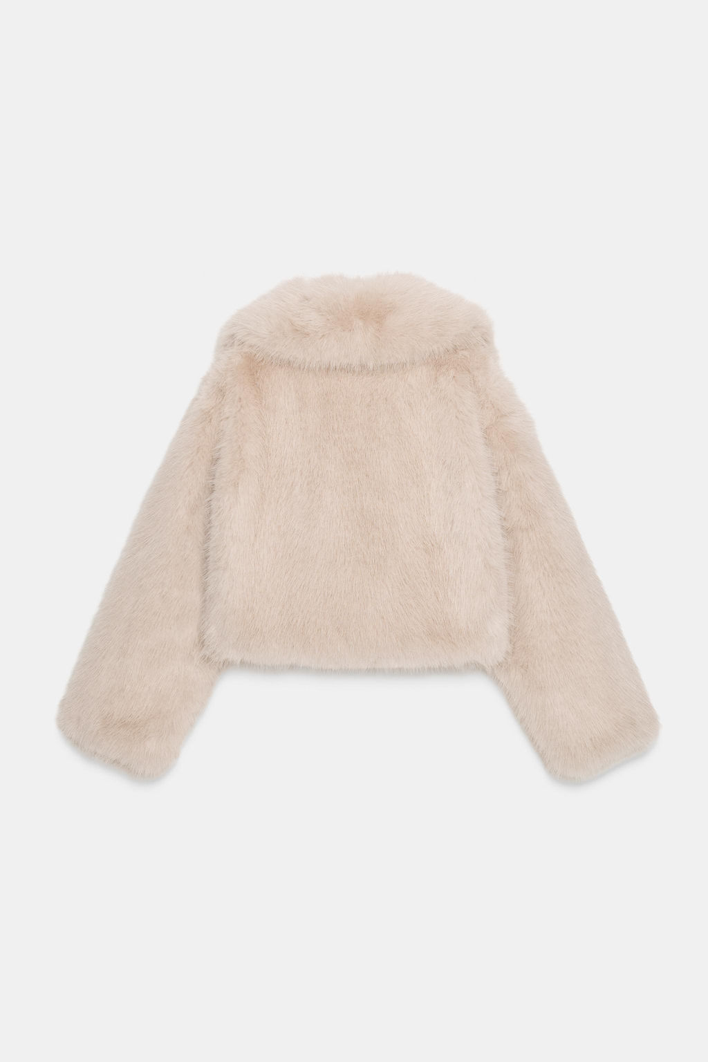 FAUX FUR COLLARED JACKET - Zara фото 7