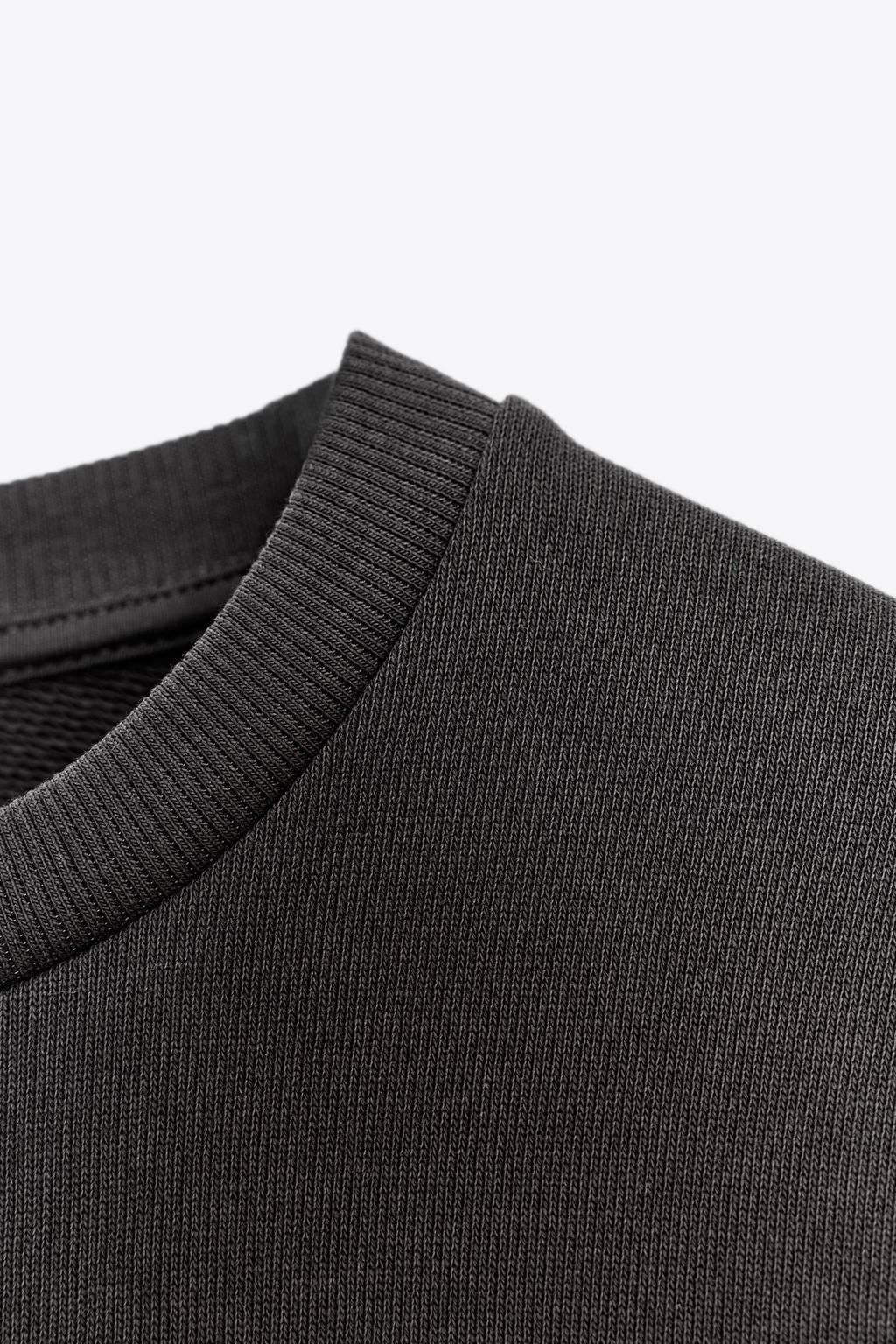 RUSTIC SHORT SLEEVE SWEATSHIRT - Zara фото 16