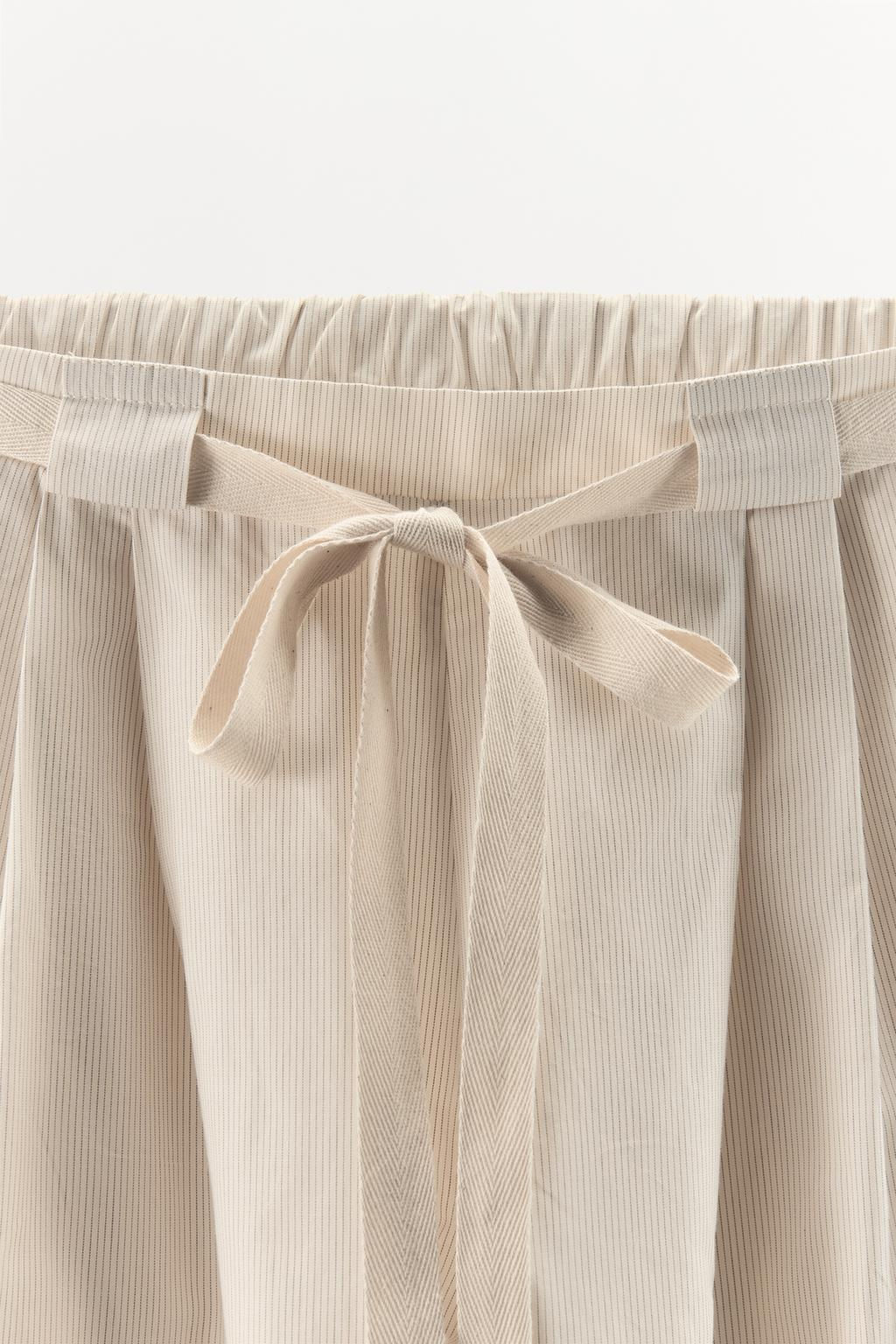 STRIPED POPLIN TROUSERS - Zara фото 5