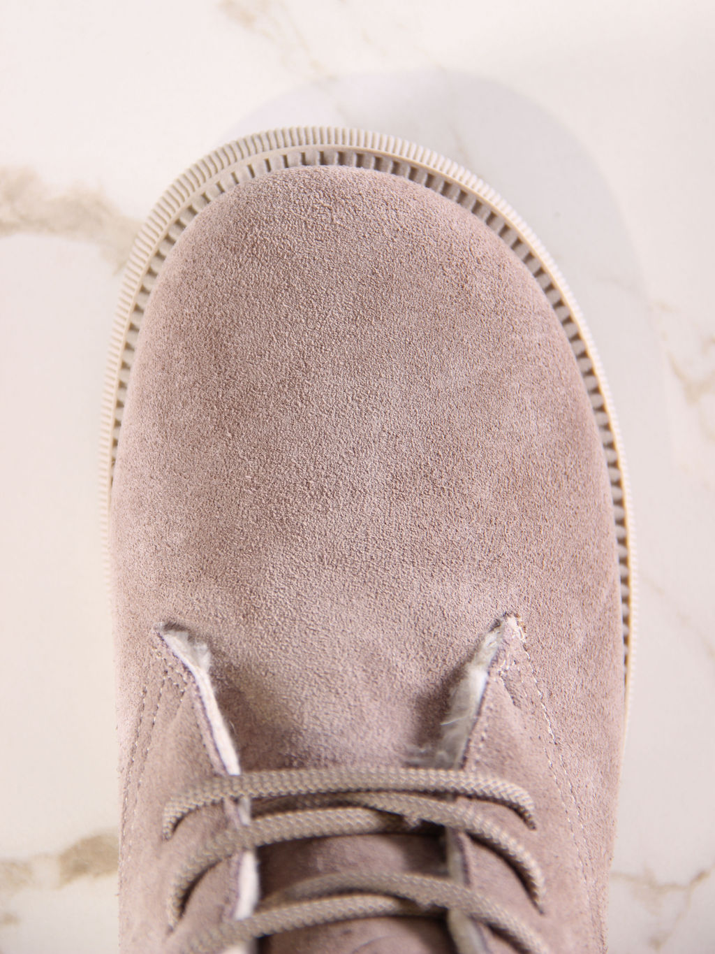 Ботинки 308.патрицияka.Капучино замша R/шерсть