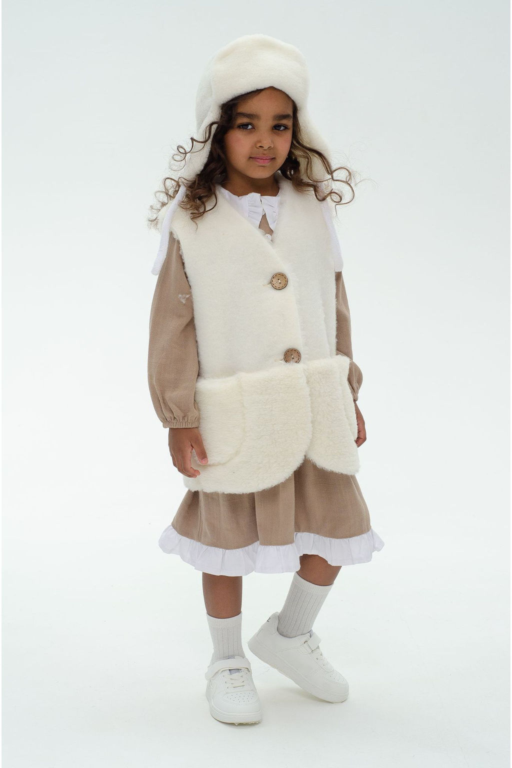Жилет детский меховой ПЛЮША - Woollamb фото 4