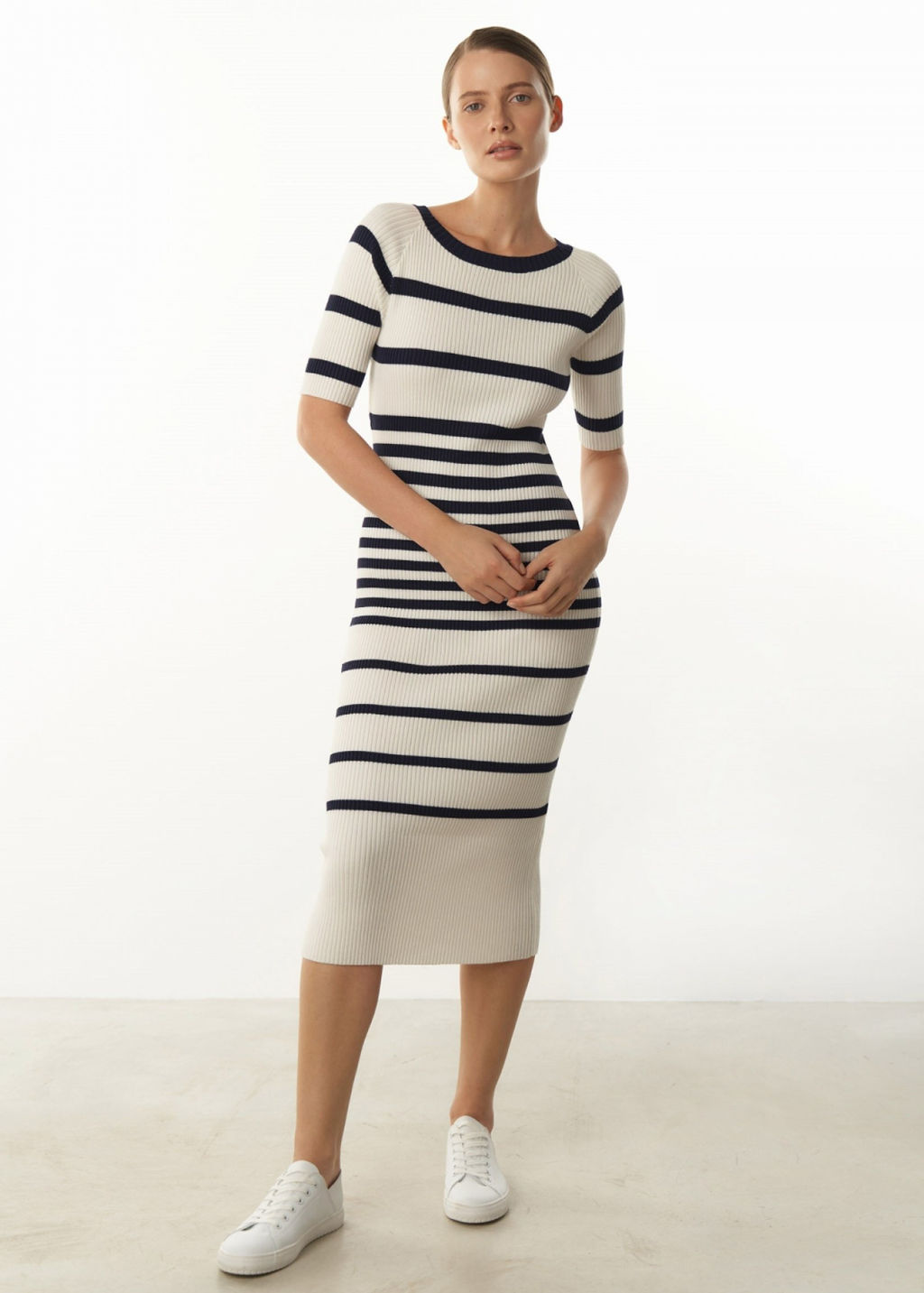 Conso/KDM 230749 - milk/dark blue Платье женское