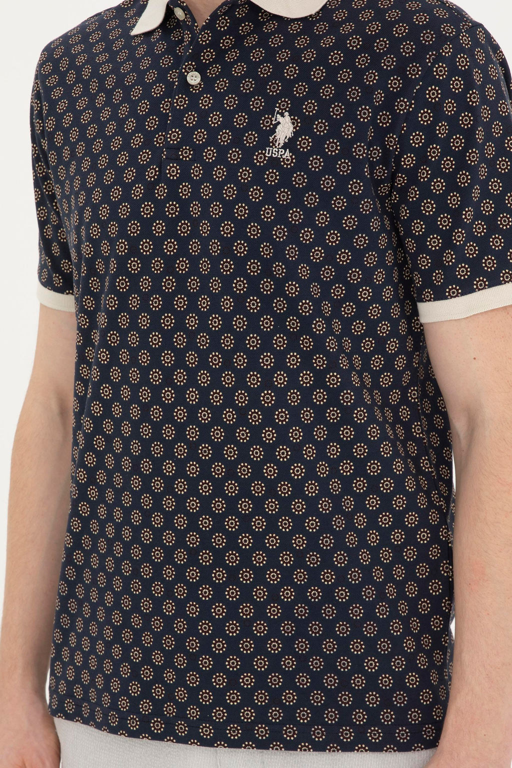 Мужская футболка цвета экрю - U.s. polo assn фото 6
