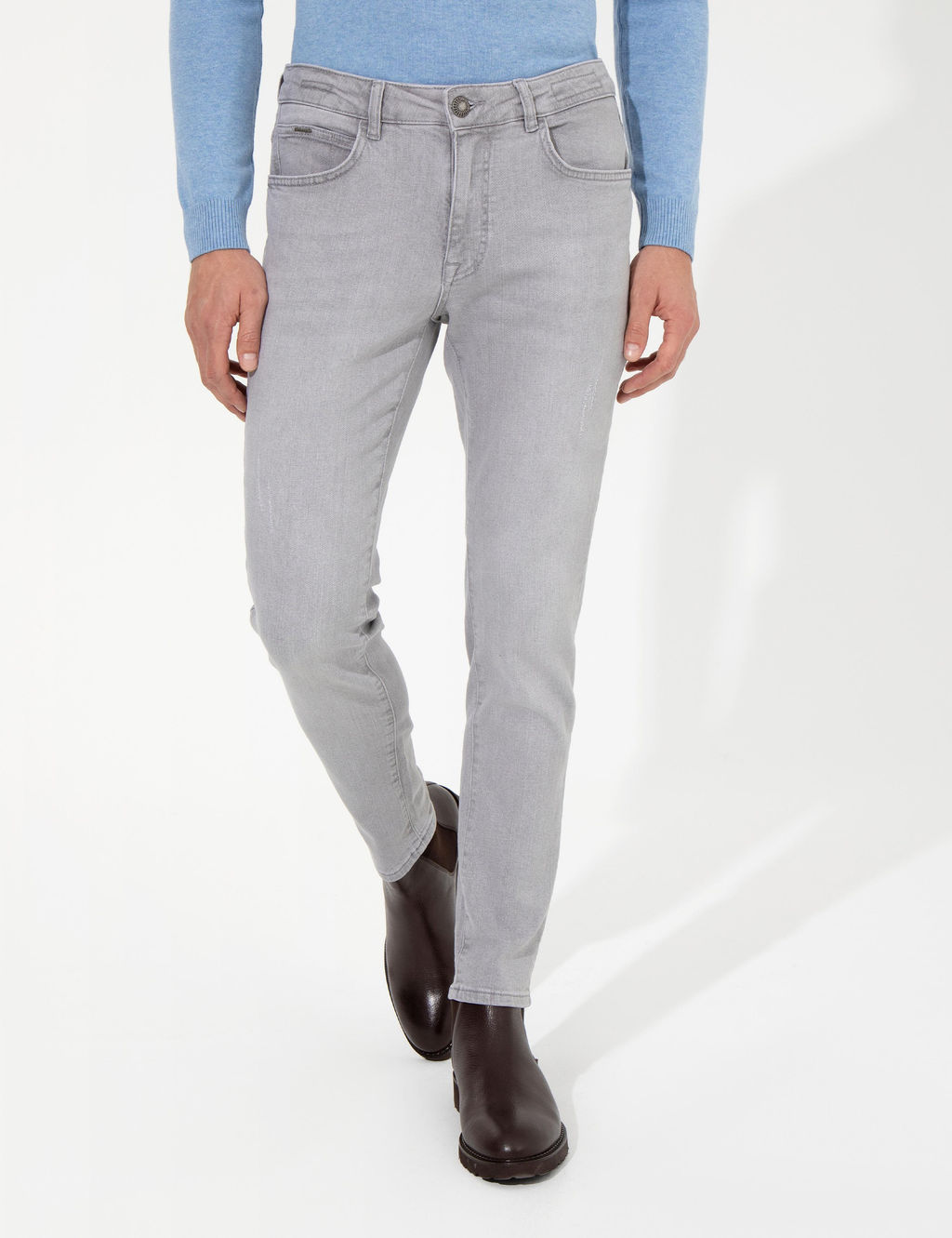 A__k Gri Slim Fit Jean Pantolon