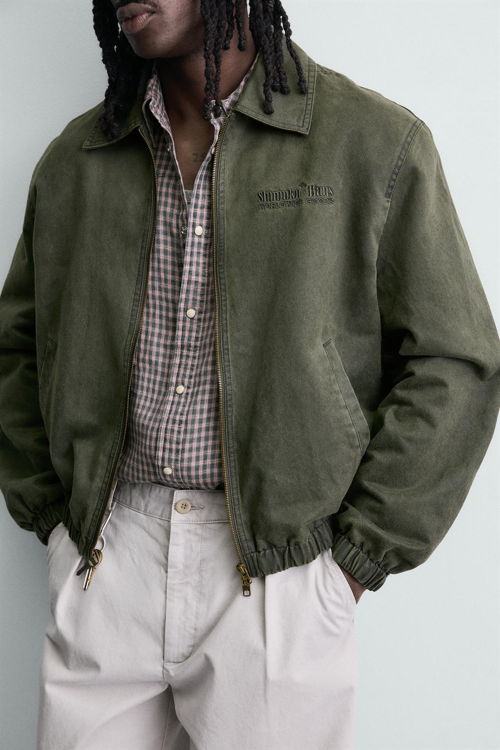 WASHED-EFFECT FAUX SUEDE JACKET - Zara фото 13