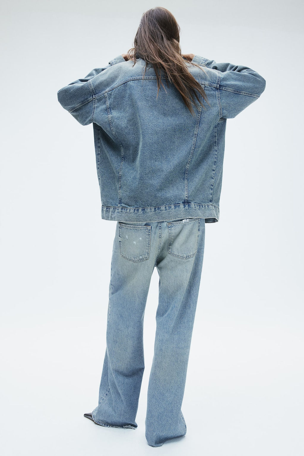 Baggy Wide Low Jeans - H&m фото 5