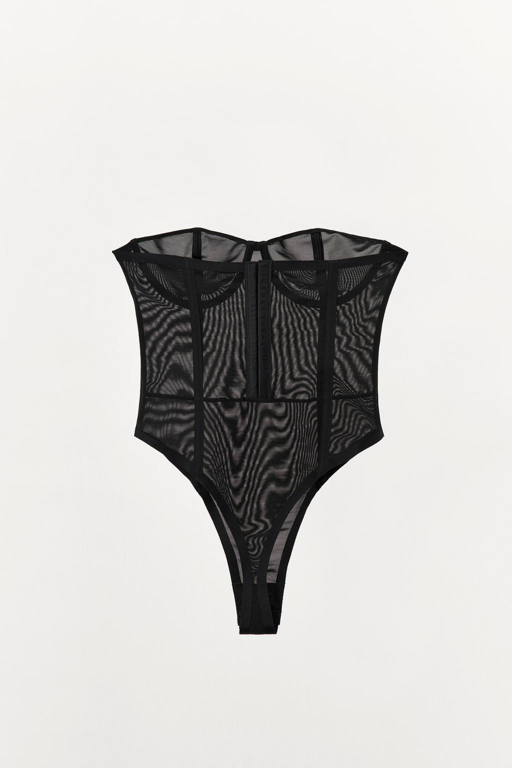 TULLE CORSET BODYSUIT - Zara фото 6
