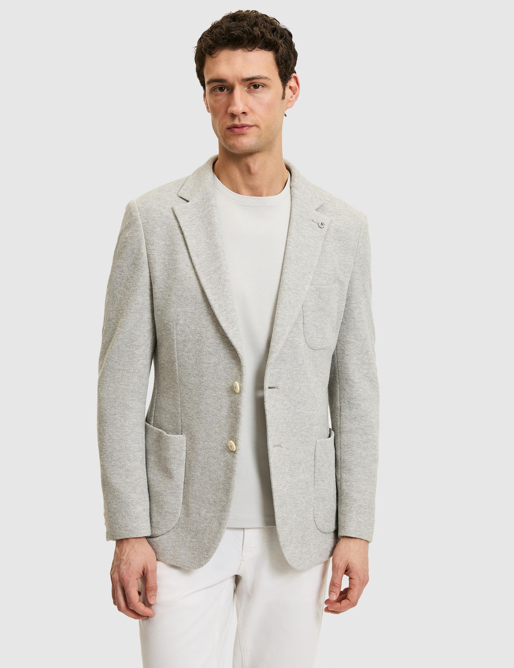 Gri Slim Fit Spor Ceket