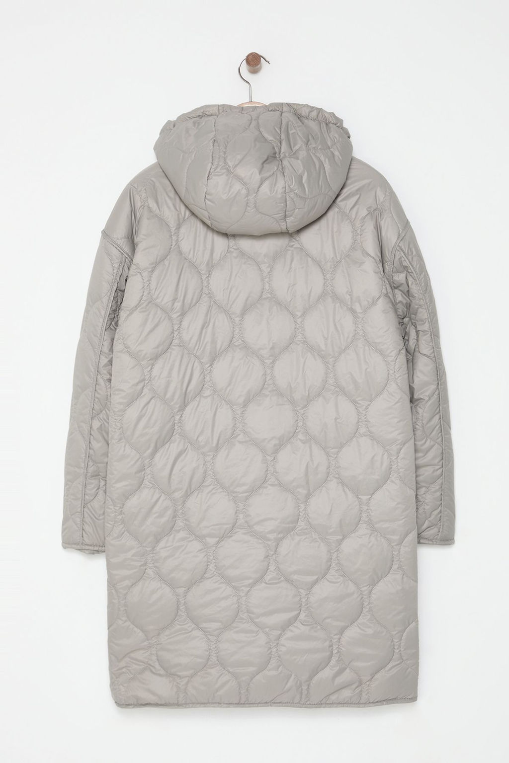 TRENDYOLMILLA Tas Oversize Kal?p Kapusonlu Kapitone Mont TWOAW25MO00242  фото 7