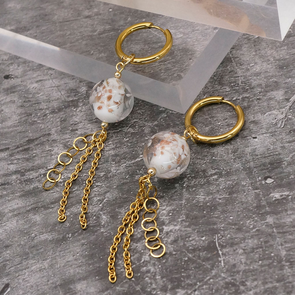 Серьги из муранского стекла