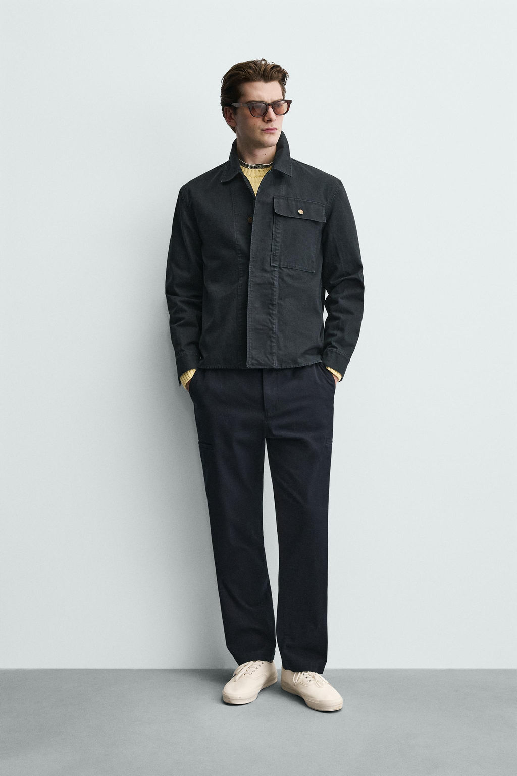 PANTAL?N CARGO STRAIGHT FIT / Marino