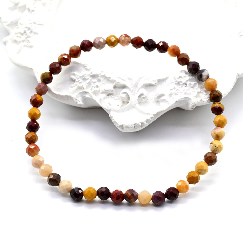 Браслет на резинке шарик гр.4мм из аметиста, 17см - Радуга камня фото 11