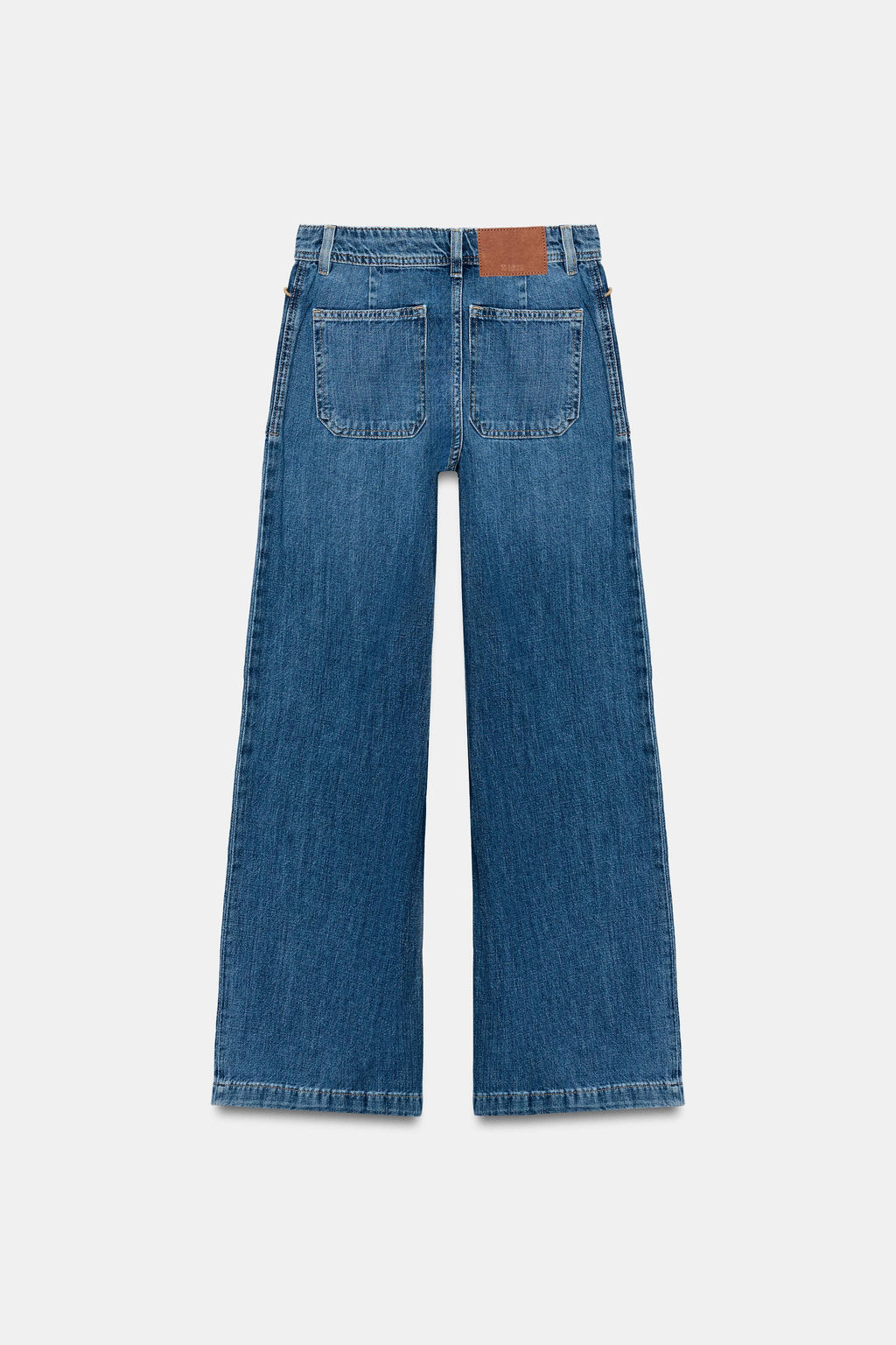 JEANS Z1975 CULOTTE TIRO ALTO PESPUNTES / Azul - Zara фото 8