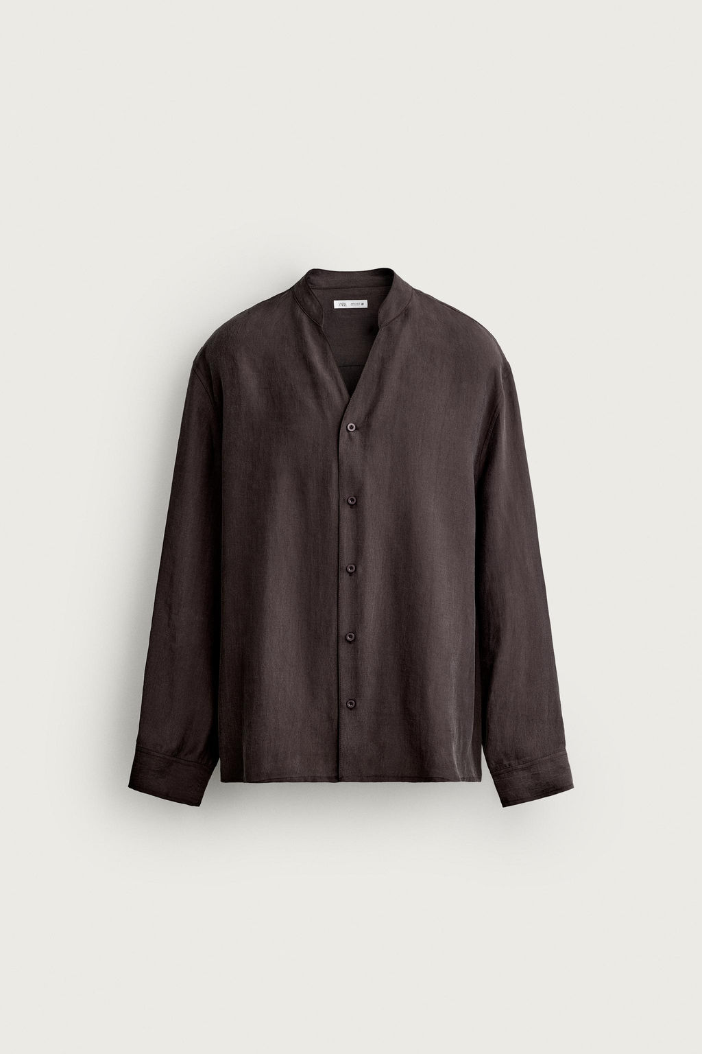 CAMISA FLUIDA RELAXED FIT / Marr?n