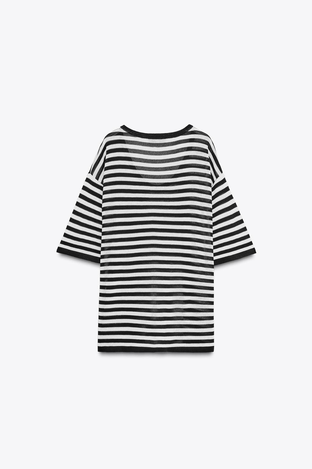 OVERSIZED KNIT SHORT SLEEVE TOP - Zara фото 8