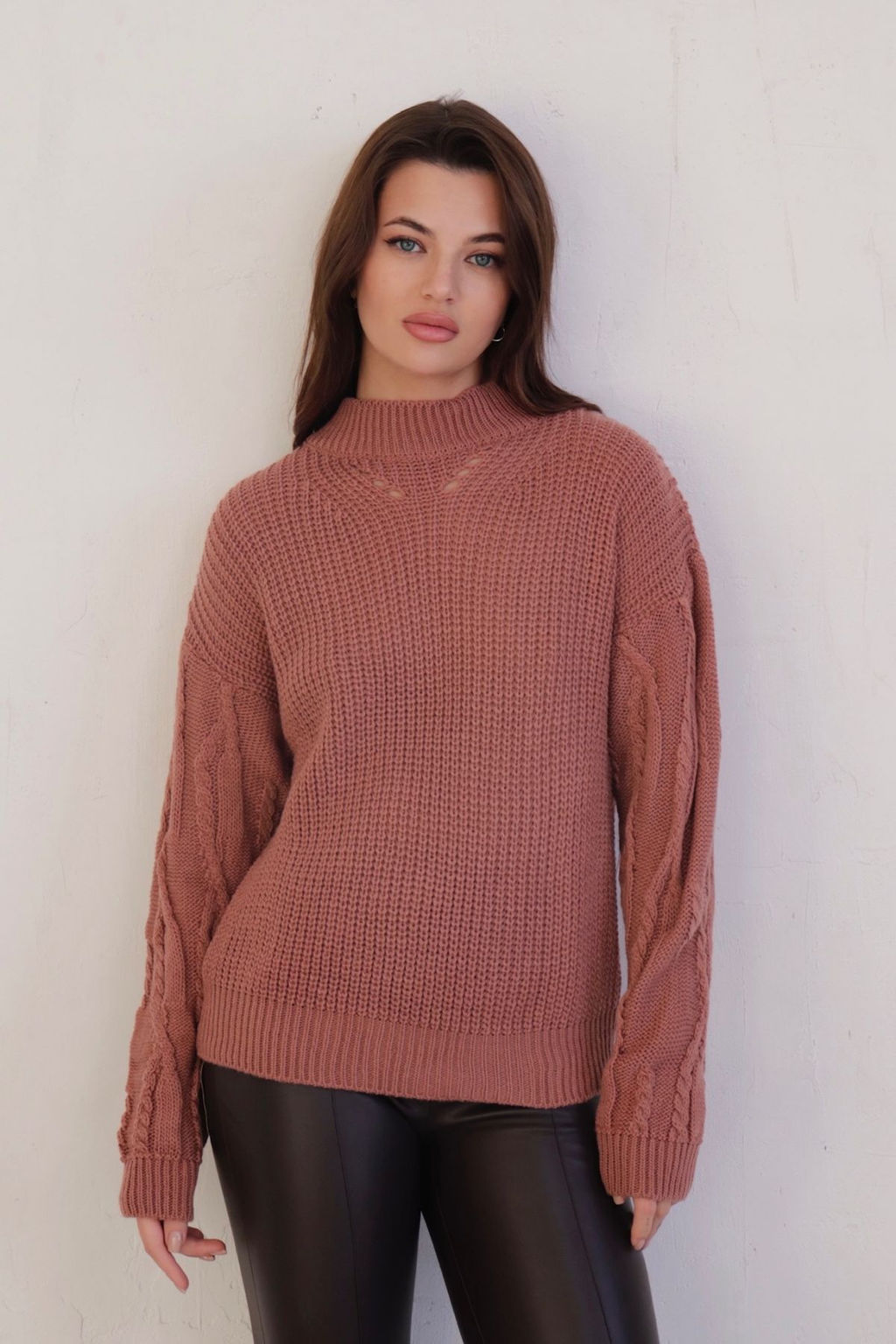 10370 Свитер в цвете розовое какао - Martichelli фото 2