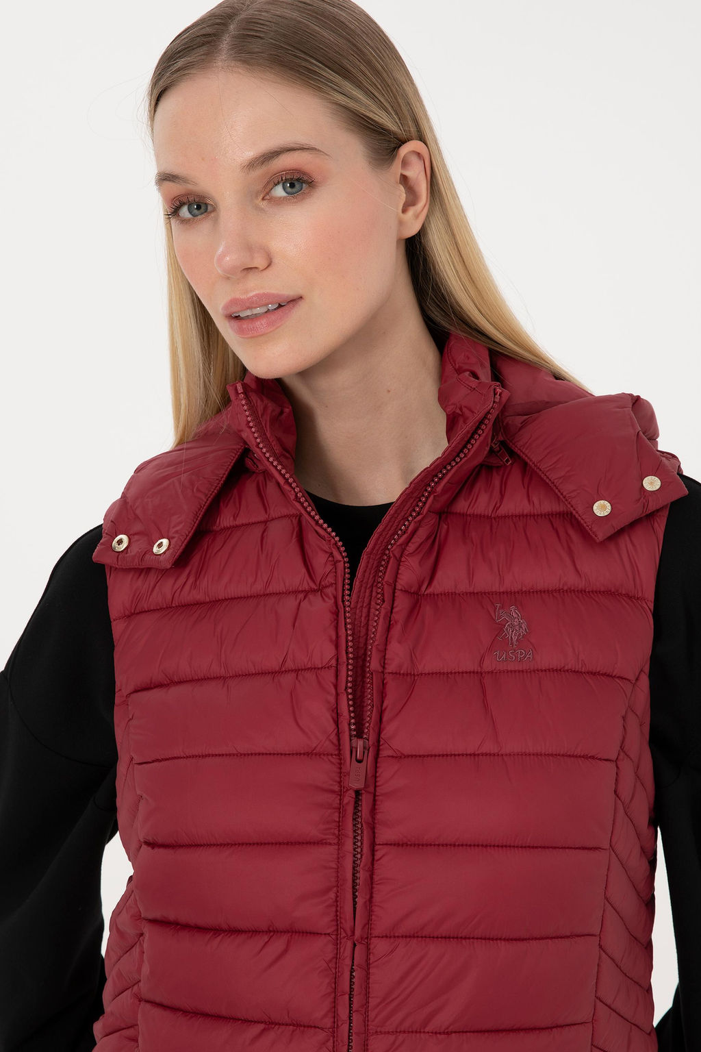 Kad_n Koyu Frambuaz Yelek - U.s. polo assn фото 2