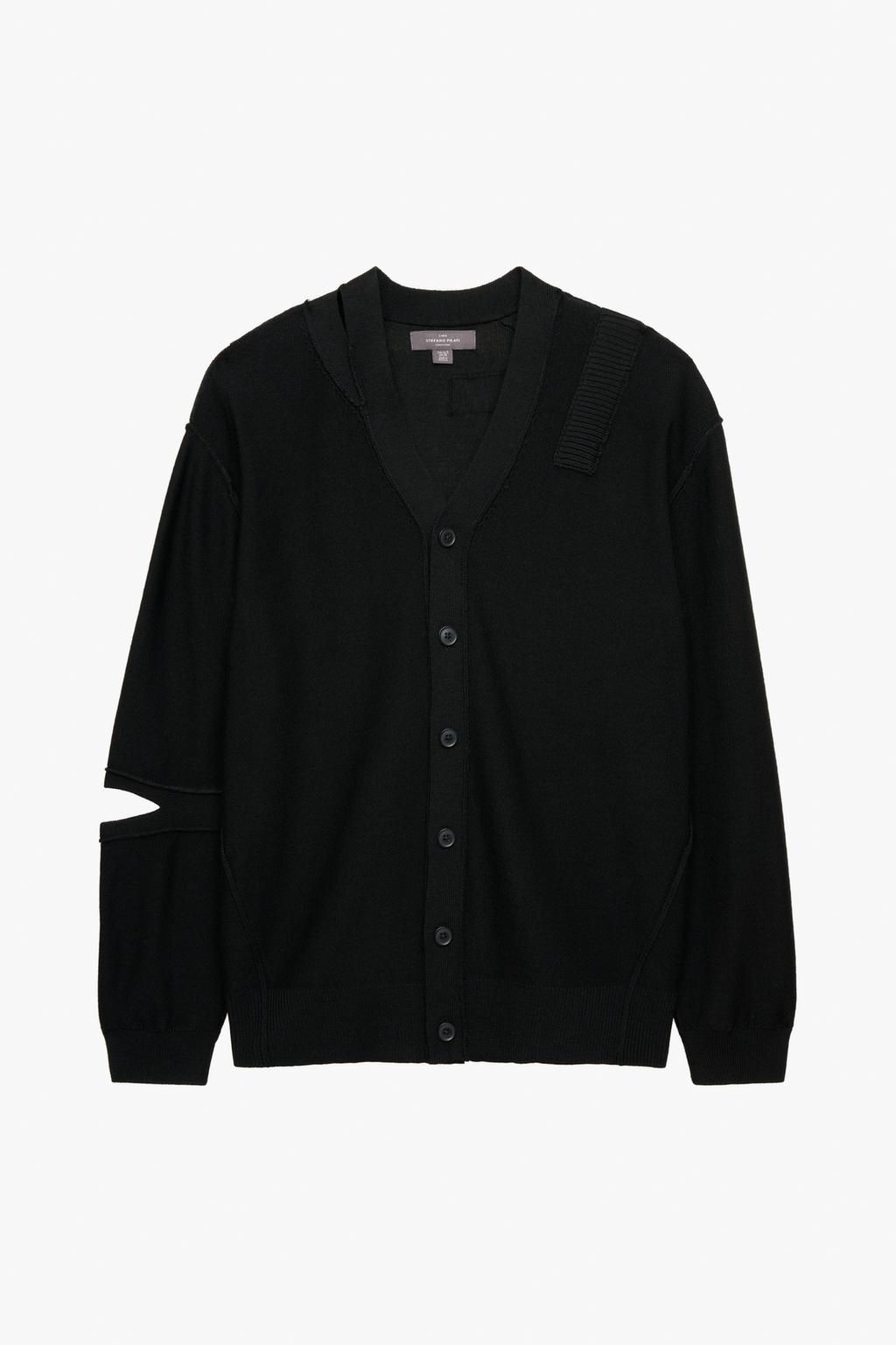 PATCHWORK CARDIGAN WITH CUT-OUT DETAIL X STEFANO PILATI - Zara фото 2