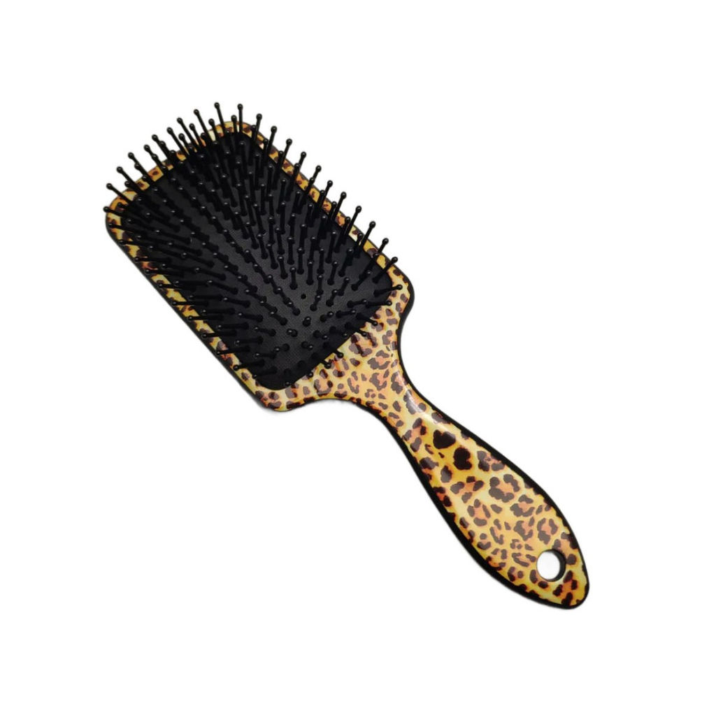 Solinberg Расческа массажная 338-69087L, пластиковая, пластиковые штифты, L 220 мм, леопард