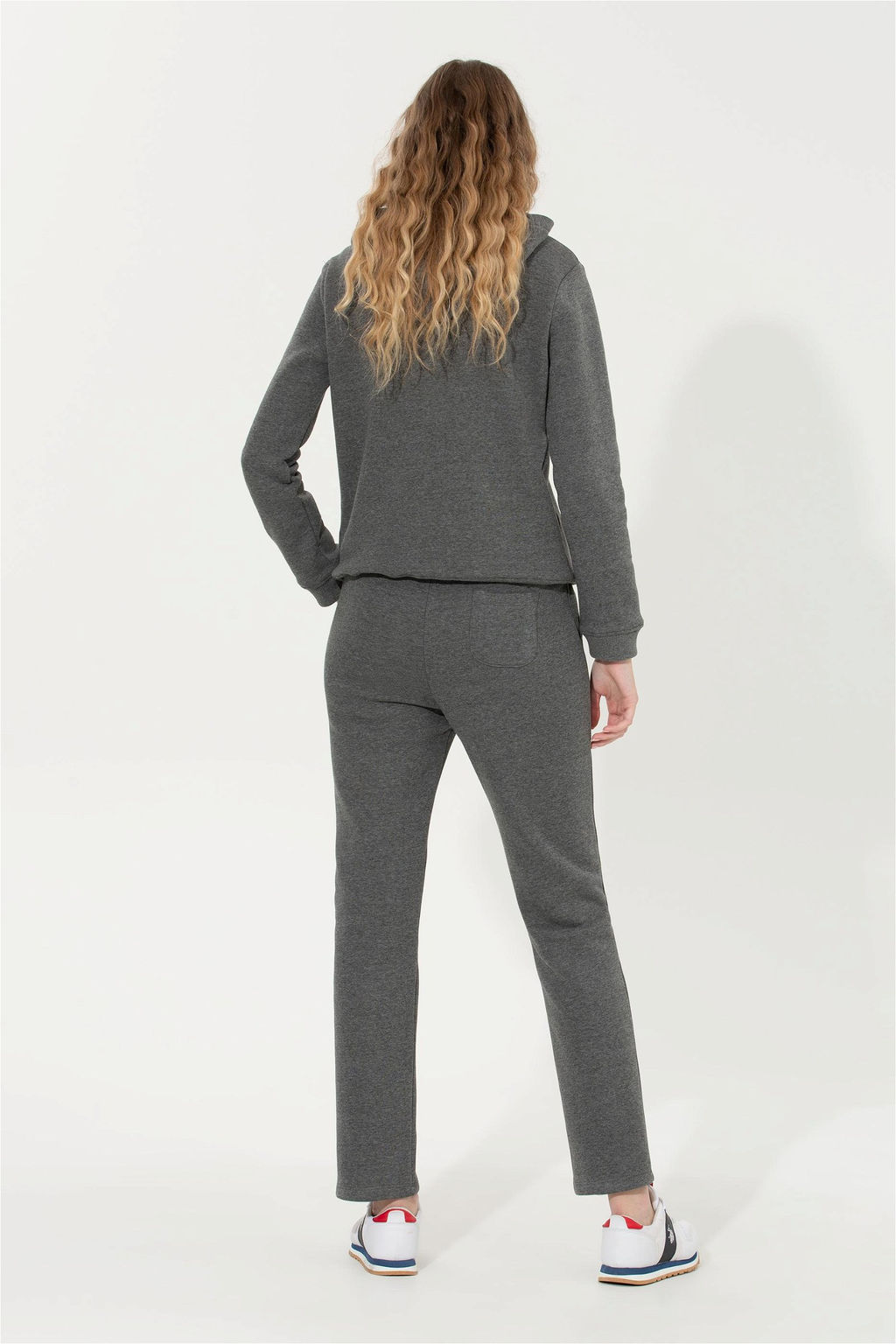 Женские спортивные штаны антрацитового меланжа Неожиданная скидка в корзине - U.s. polo assn фото 4