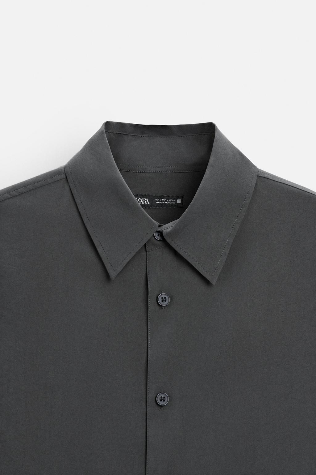 FLOWING MODAL BLEND SHIRT - Zara фото 18