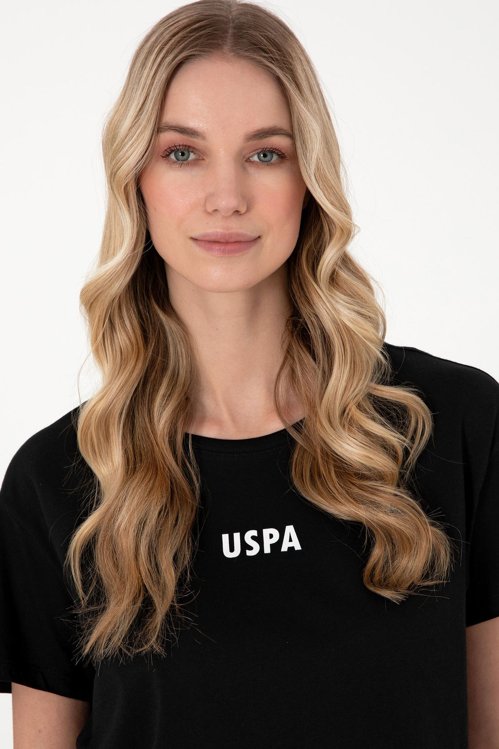 Kad_n Siyah Bisiklet Yaka Ti__rt Sepette S_rpriz _ndirim - U.s. polo assn фото 2