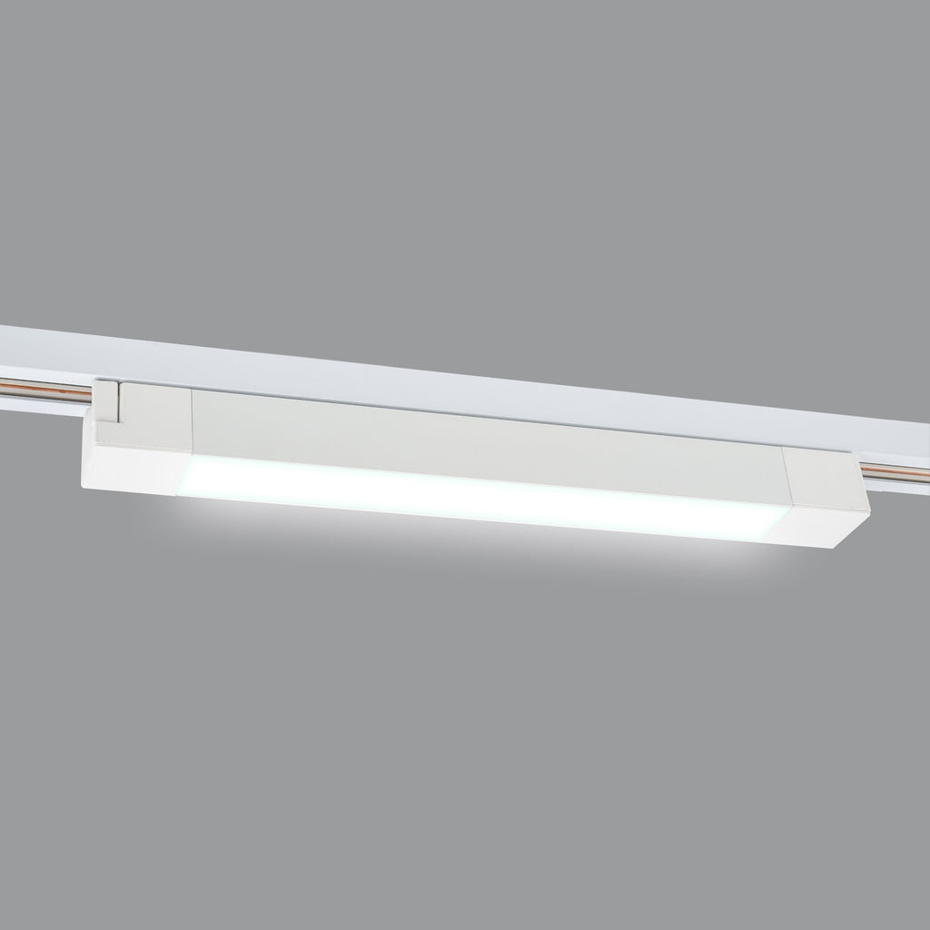 ULB-Q281 20W/4000K WHITE Светильник-прожектор светодиодный трековый. Линейный. 1600 Лм. Белый свет (4000К). Корпус белый. ТМ Volpe