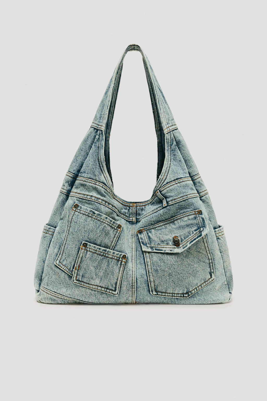 MAXI BOLSO DENIM LIMITED EDITION / Azul Denim - Zara фото 4