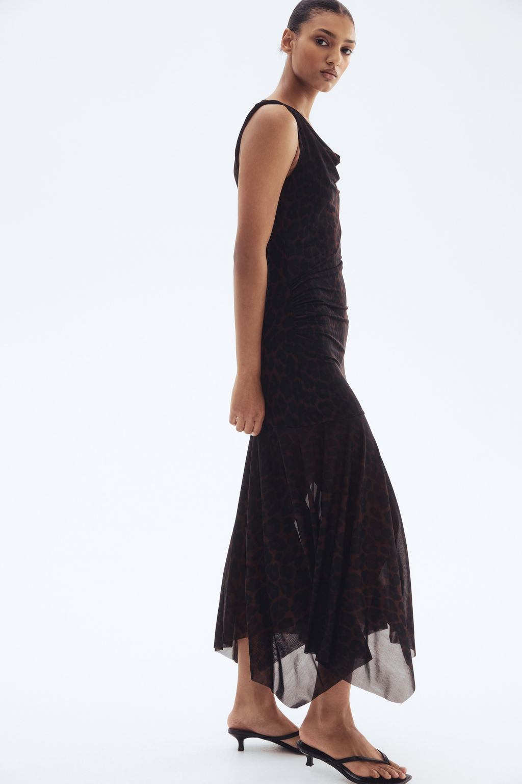 Draped mesh dress - H&m фото 2
