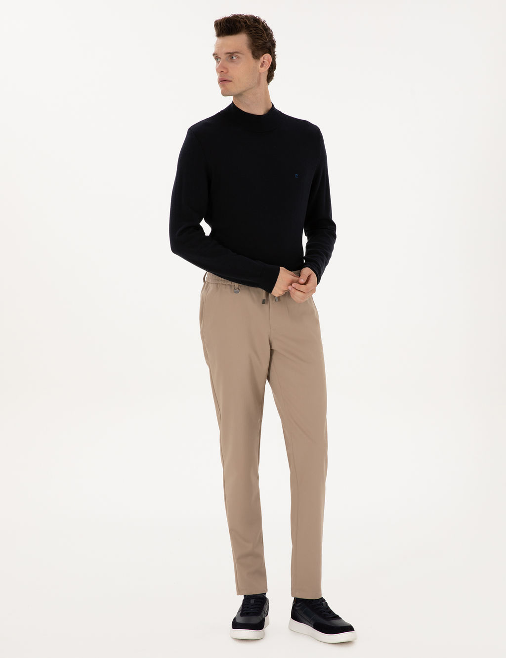 Bej Ex. Slim Fit Kuma_ Pantolon