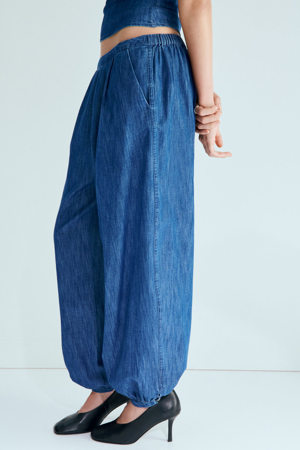 Pantal?n globo en denim - H&m фото 5