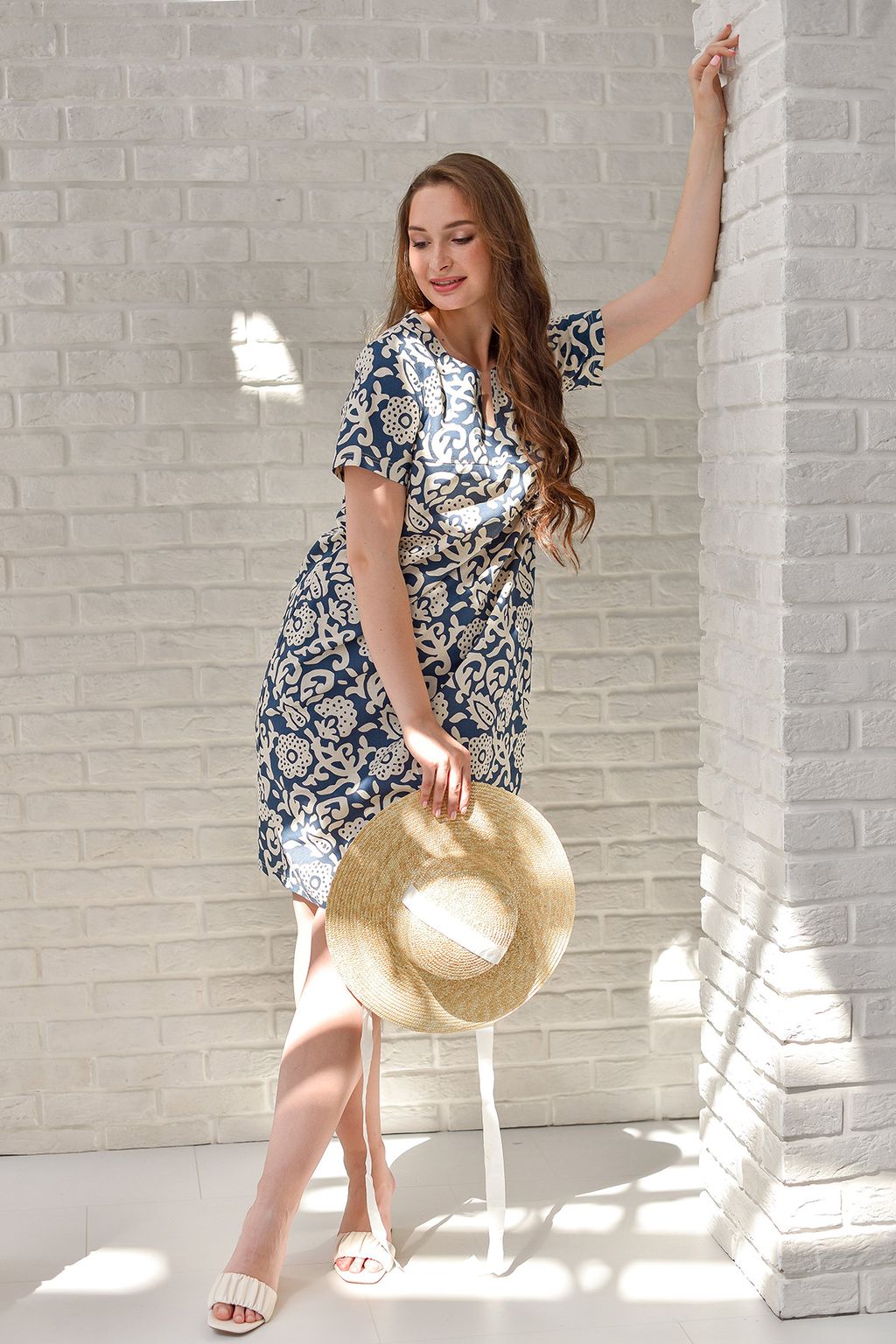 Платье полулен Вологда - Оптима фото 2