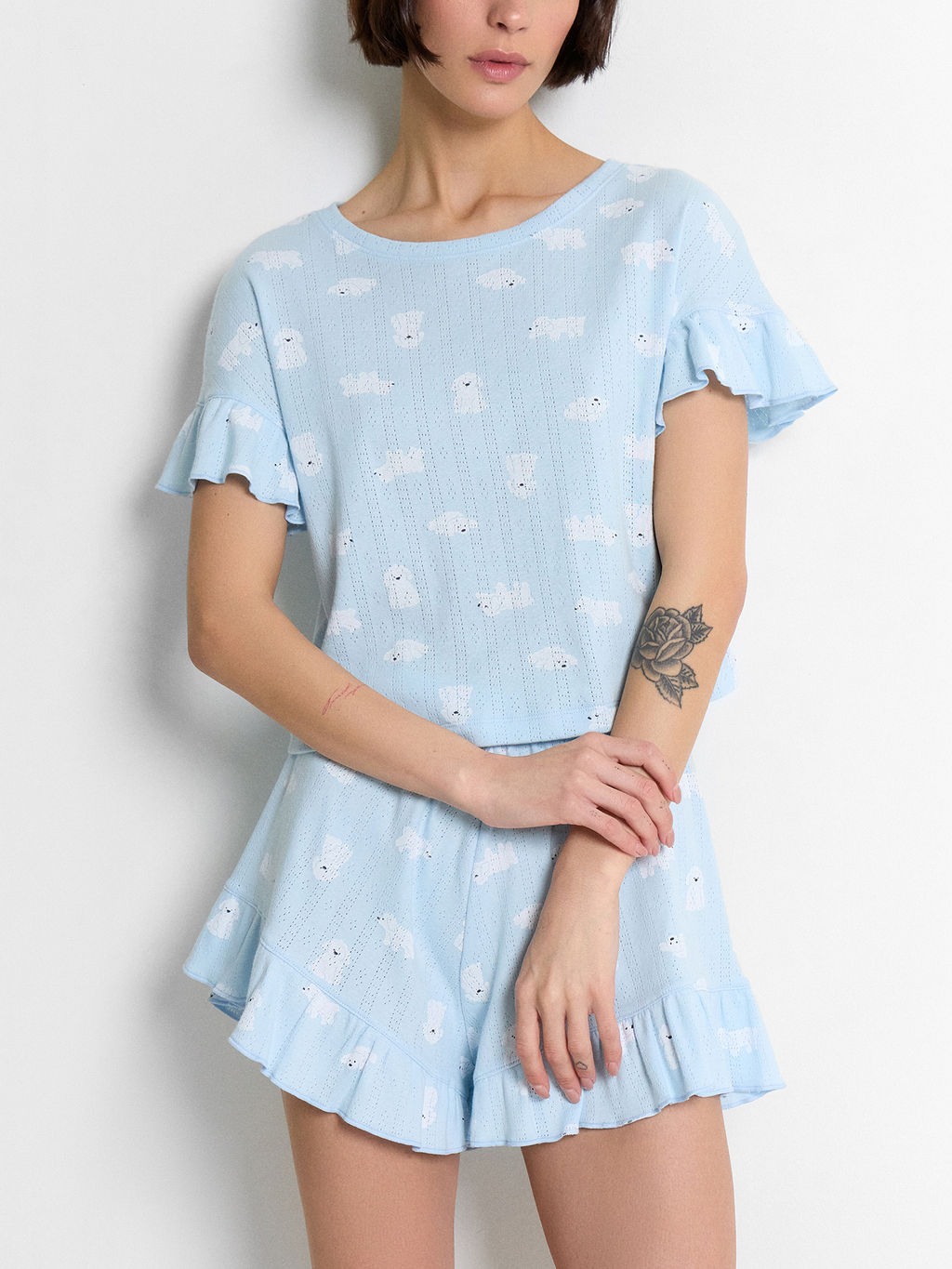 КОМПЛЕКТ ЖЕНСКИЙ (ФУТБОЛКА, ШОРТЫ) - Mark formelle фото 9