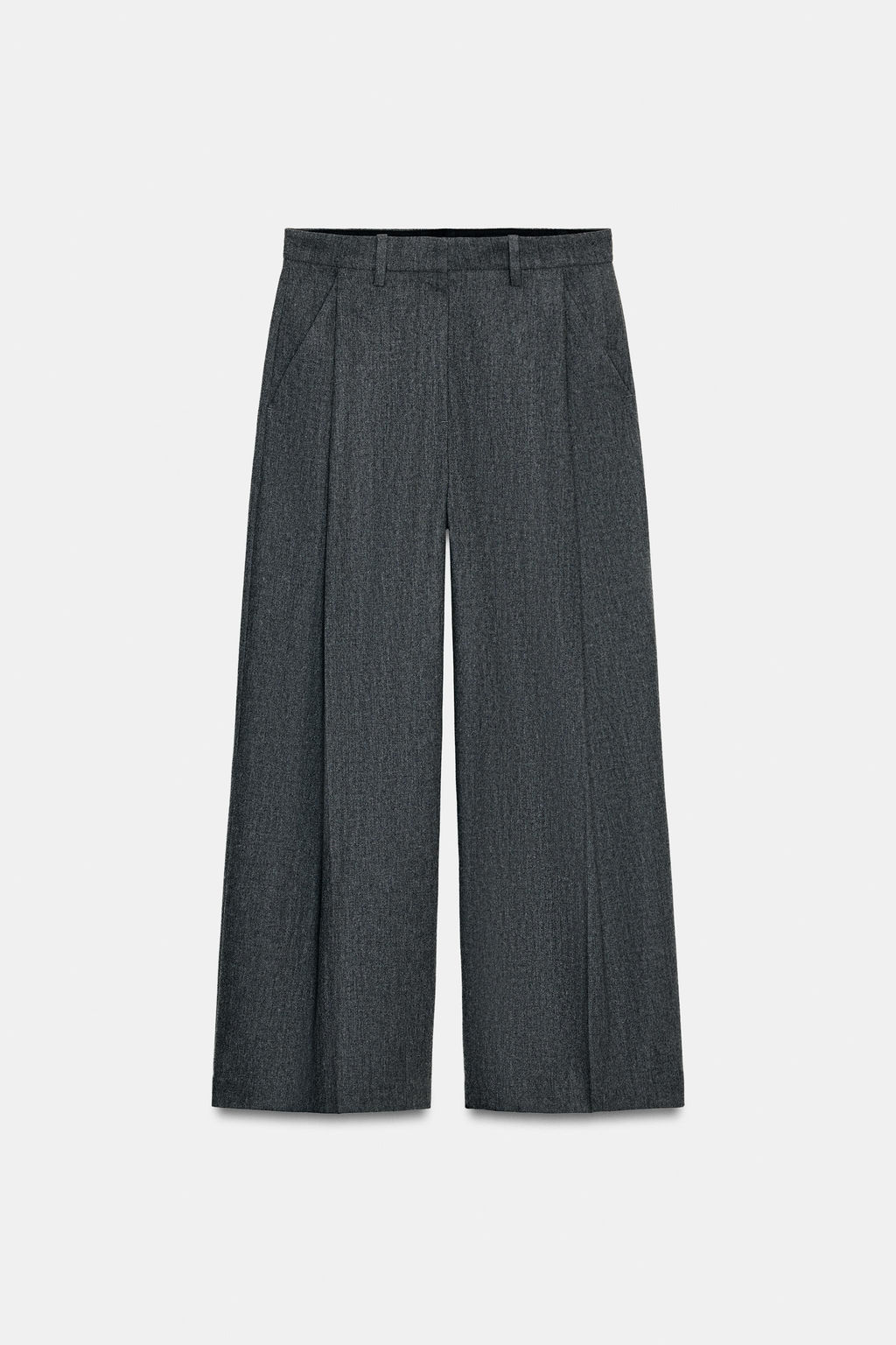 ZW COLLECTION WIDE-LEG DARTED TROUSERS - Zara фото 7