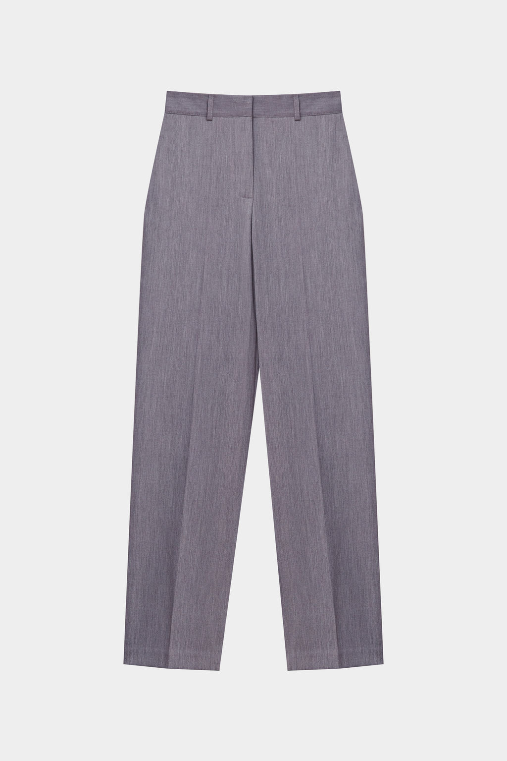 Брюки прямого силуэта с эффектом меланж - Mollis фото 6