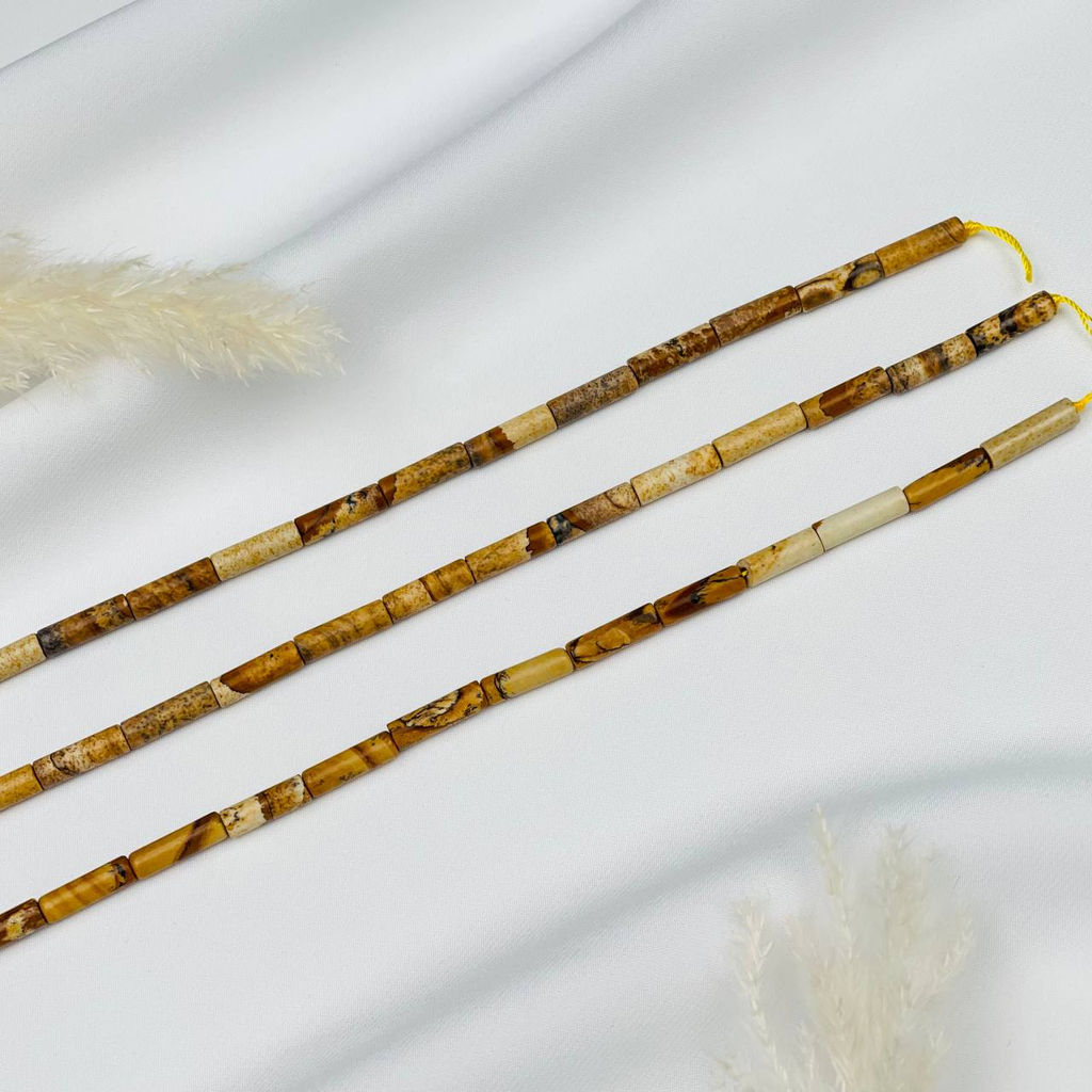 Бусины для украшений из песочной Яшмы