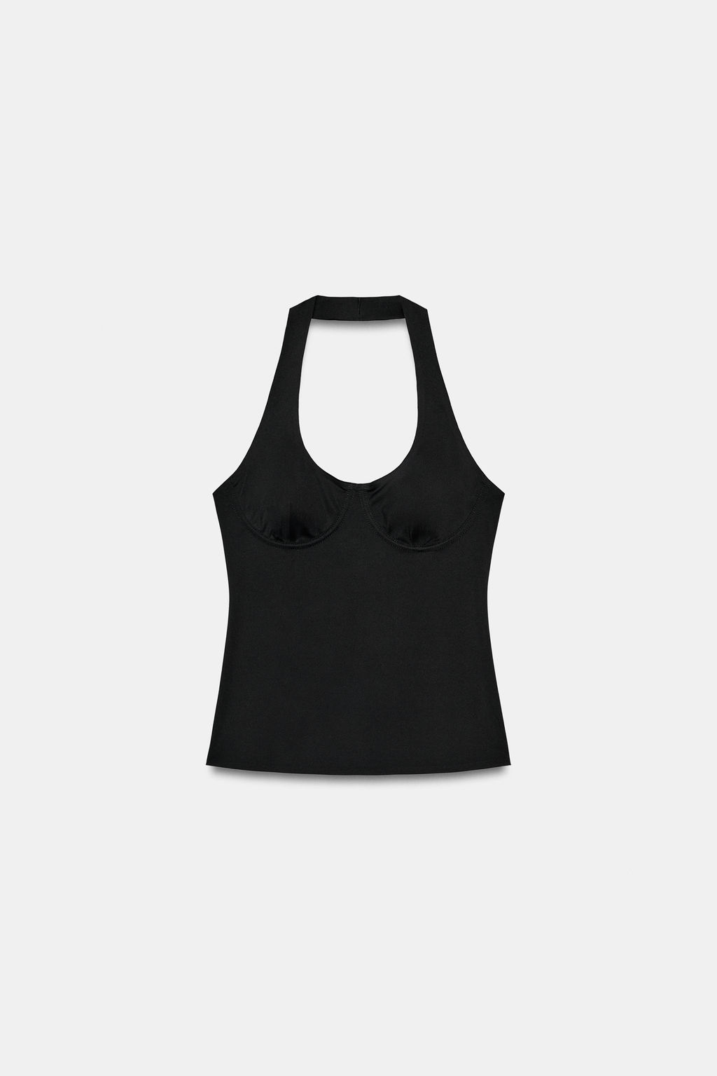 TOP HALTER POLIAMIDA / Negro - Zara фото 4
