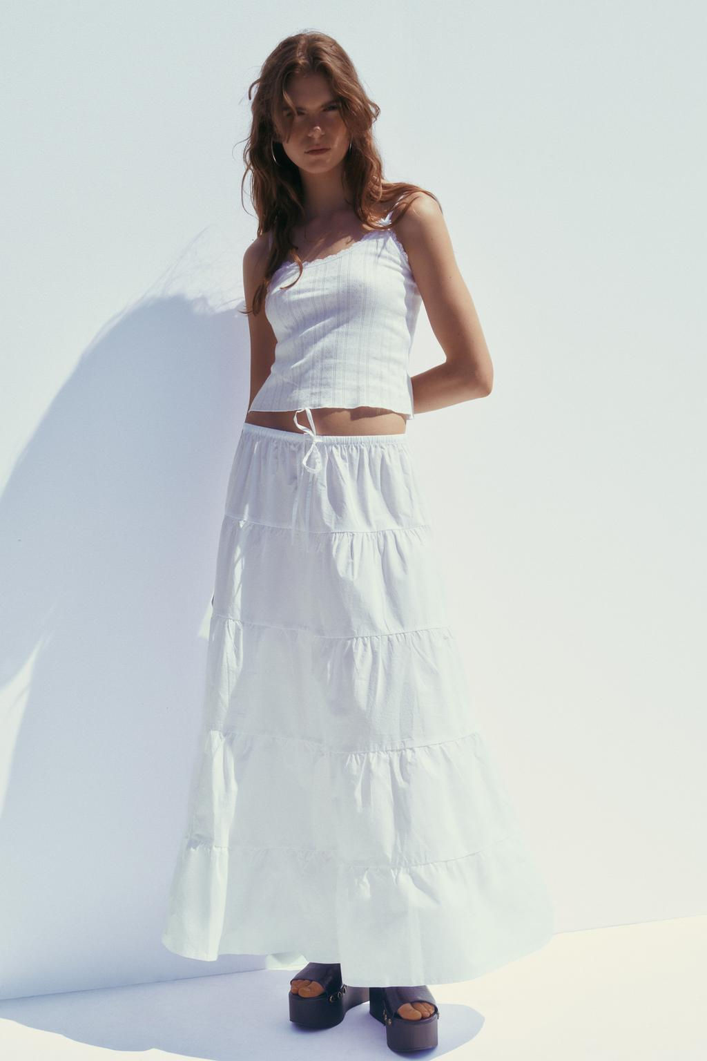 PANELLED LONG SKIRT - Zara фото 2