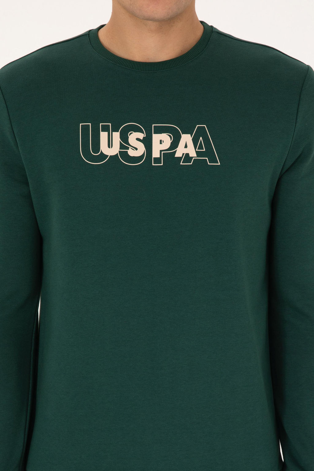 Erkek Regular Fit Bisiklet Yaka Koyu Ye_il Sweatshirt - U.s. polo assn фото 6