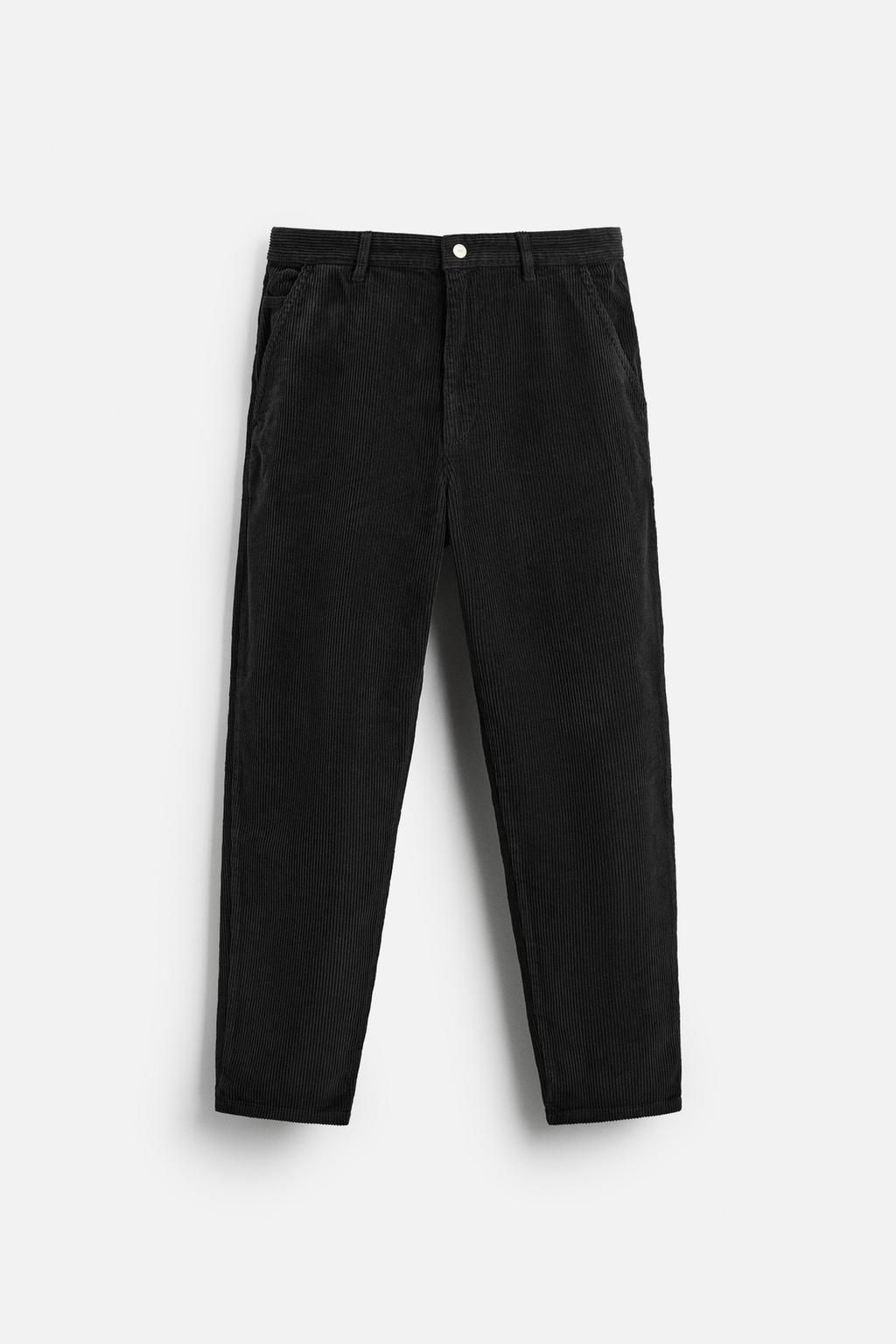 CARROT FIT CORDUROY TROUSERS - Zara фото 6