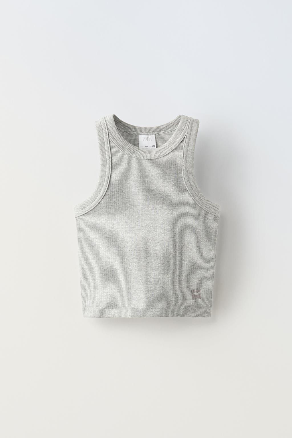 EMBROIDERED RIBBED TOP - Zara фото 2