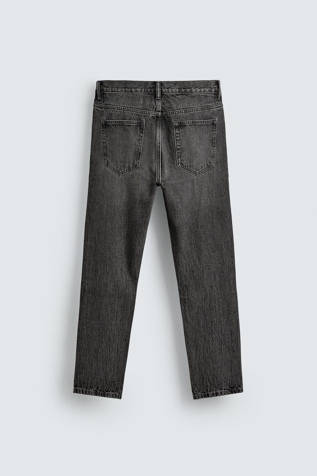 JEANS SLIM CROPPED FIT / Gris - Zara фото 12