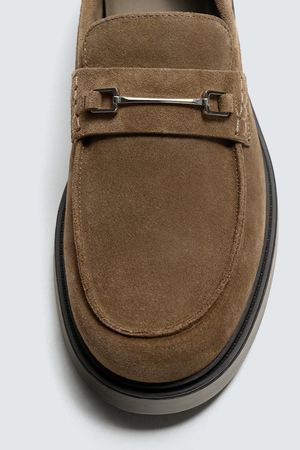 LEATHER BUCKLE LOAFERS - Zara фото 3