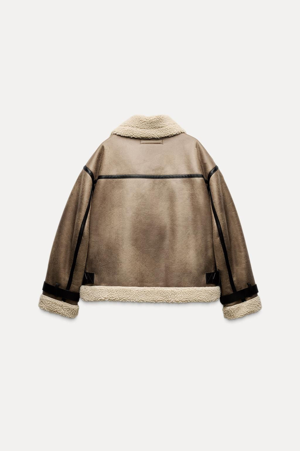 DOUBLE-FACED JACKET WITH TABS - Zara фото 7