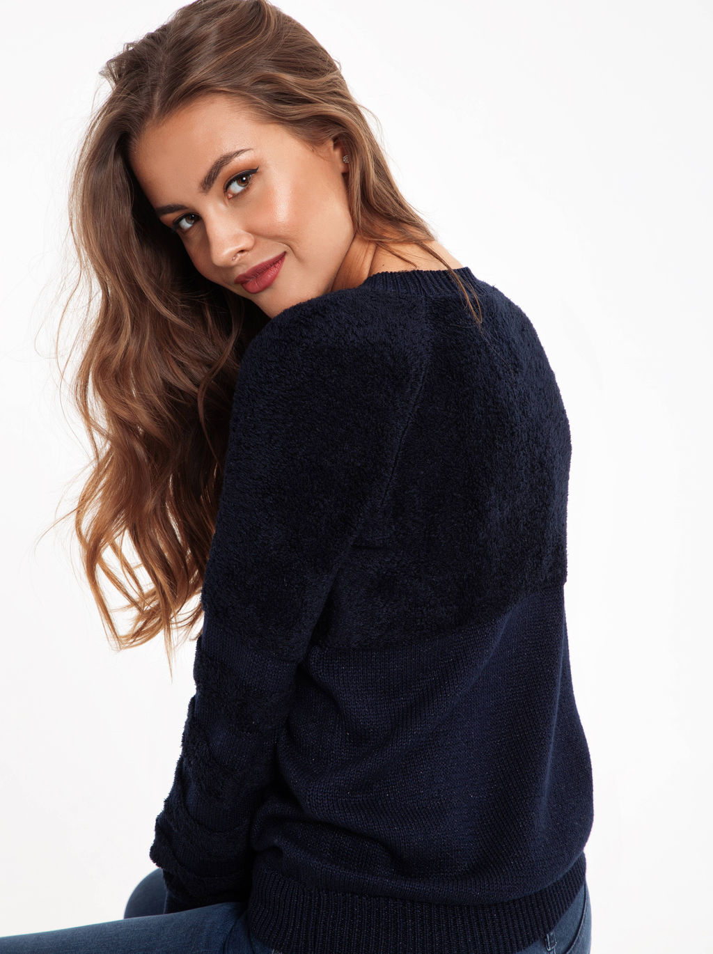 CONTE Ультрапушистый джемпер с вискозой премиального качества 041 синий - Conte elegant фото 2