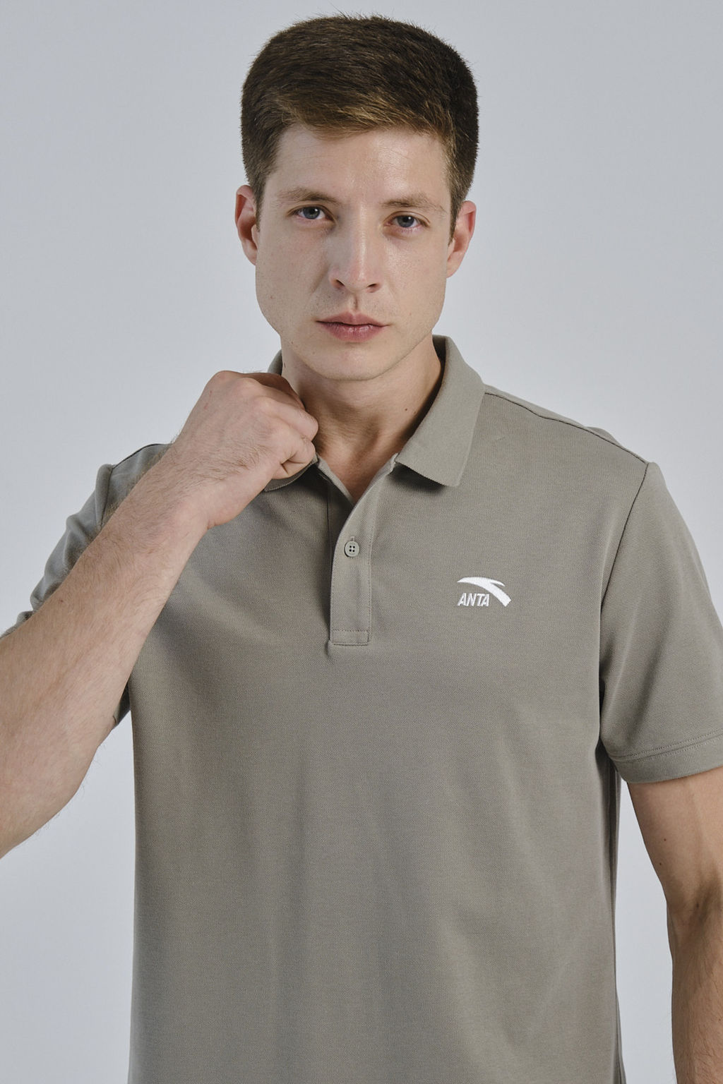 Поло Серо-зеленый - Anta фото 3