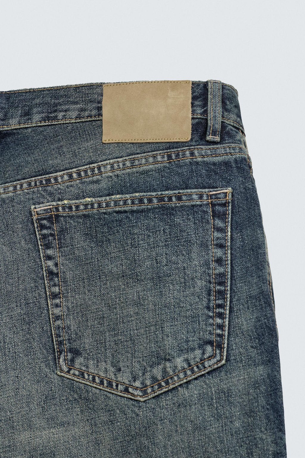 BERMUDA DENIM STRAIGHT FIT / Azul / Verde - Zara фото 11